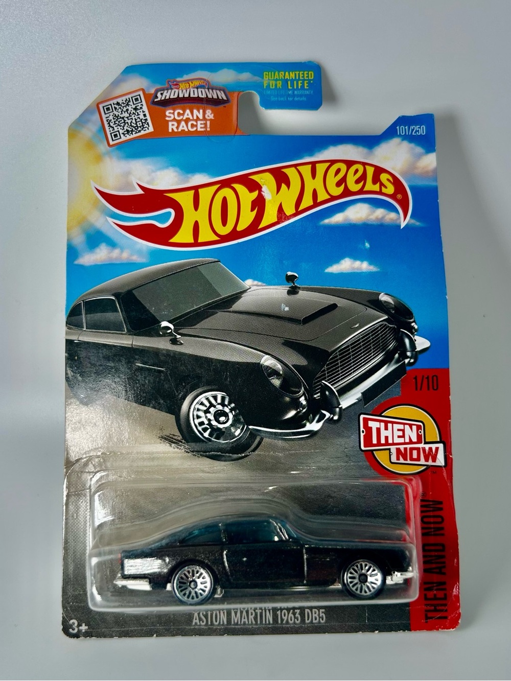 2016 Hot Wheels Aston Martin 1963 DB5 Black Then and Now 1/10 101/250 Target Exl